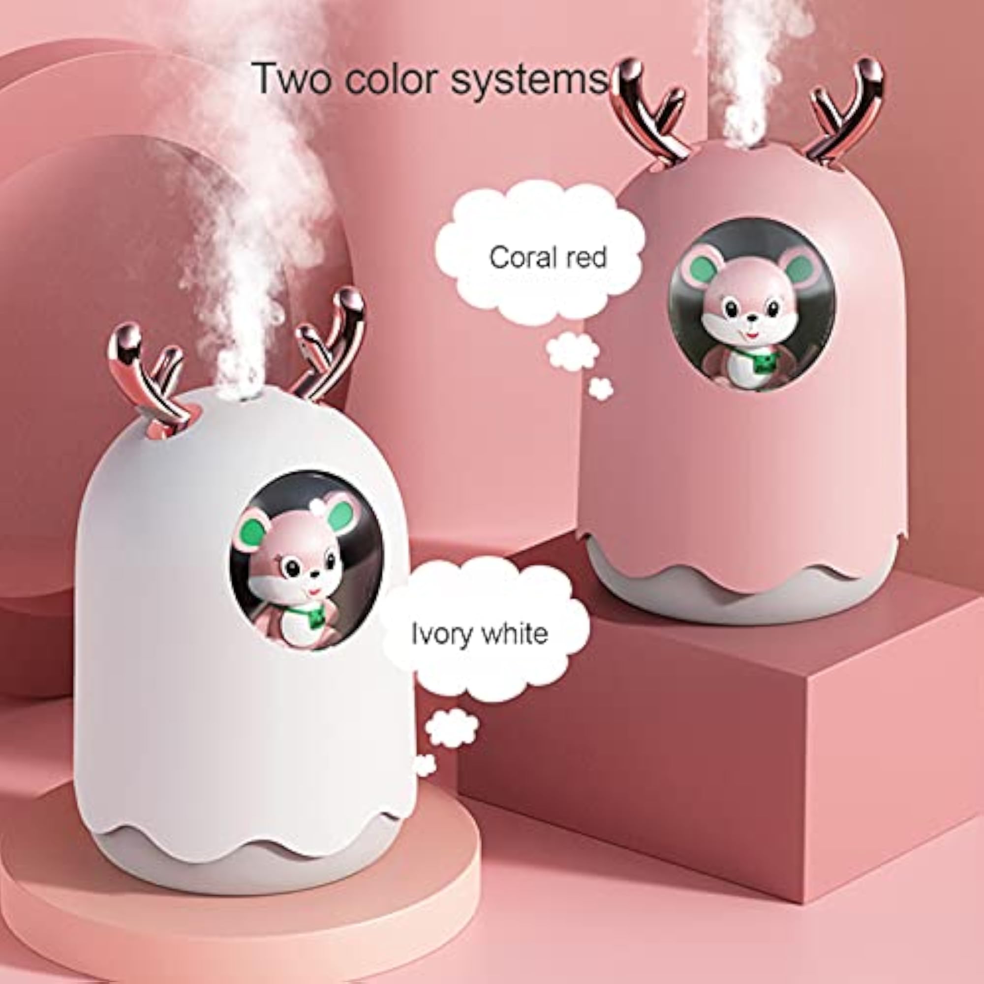 Adjustable Nano Fine Mist Air Humidifier with Night Light