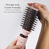 L'ANGE HAIR Multi-Volume Series Blow Dryer Brush | Interchangeable Hair Dryer Brush with Ionic Titanium Barrel for Smooth, Voluminous Styling | Black - Oval 60mm