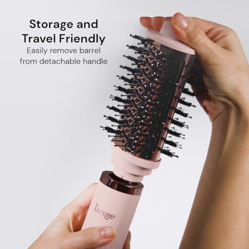 L'ANGE HAIR Multi-Volume Series Blow Dryer Brush | Interchangeable Hair Dryer Brush with Ionic Titanium Barrel for Smooth, Voluminous Styling | Black - Oval 75mm - image 5