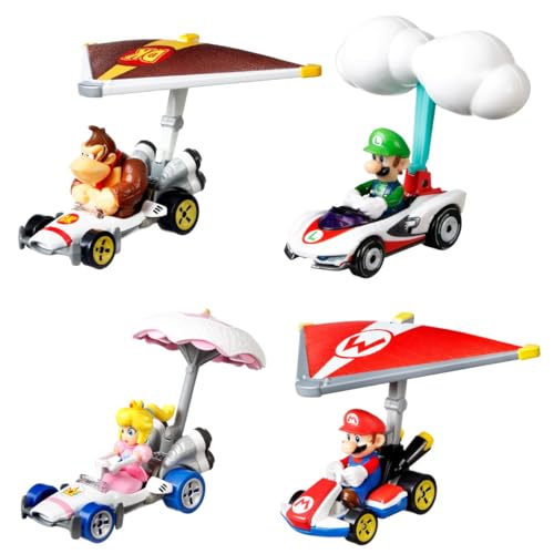 Hot Wheels Mario Kart 4-Pack Bundle