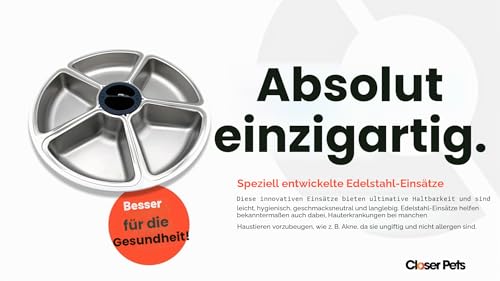 Closer Pets C500 Futterautomat mit Digitaltimer & Kühlakkus, Weiß