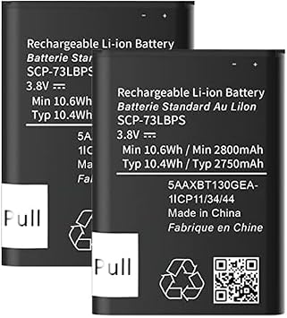 بطارية SCP-73LBPS، [2800 مللي أمبير] استبدال عالية السعة لـ Kyocera DuraXV Extreme E4810 Verizon Flip Phone 2 Packs