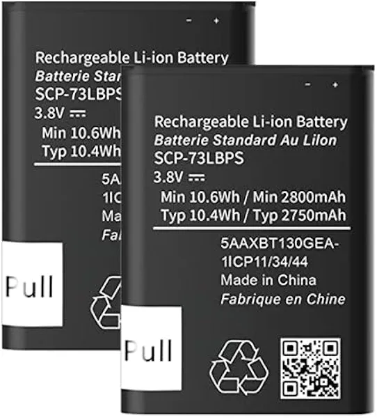 SCP-73LBPS Battery, [2800mAh] High Capacity Replacement for Kyocera DuraXV Extreme E4810 Verizon Flip Phone (2 Packs)