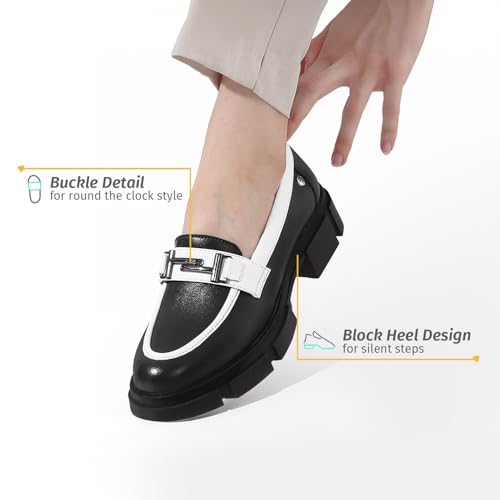 Image of YOHO Stella Loafers for Women | Comfortable & Stylish Chunky Sole Bellies | Fashion Moccasins with Footpharma Footbed | Slip-on for Casual & Formal Wear | 001