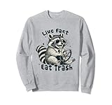 Photo Gallery live fast mangia trash raccoon felpa Photo Gallery live fast mangia trash raccoon felpa