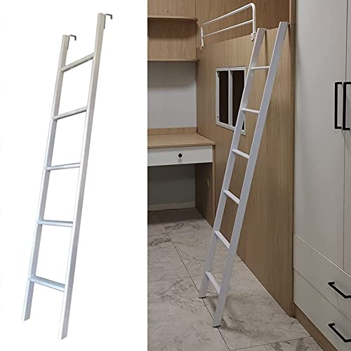 DMMFTERL Bunk Bed Ladder Universal Bunk Bed Ladder Replacement, Metal Rv Travel Trailer Loft Step Ladder, Floor Adjustable Twin Climb Ladders for Dorm/Appartments (Size : 140cm) (140cm)
