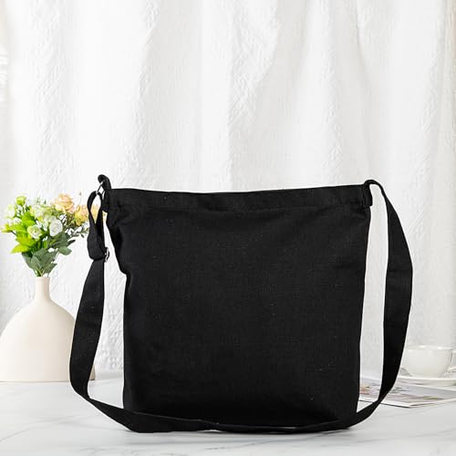Bolso grande de lona para mujer tipo Hobo Tote miniatura 3