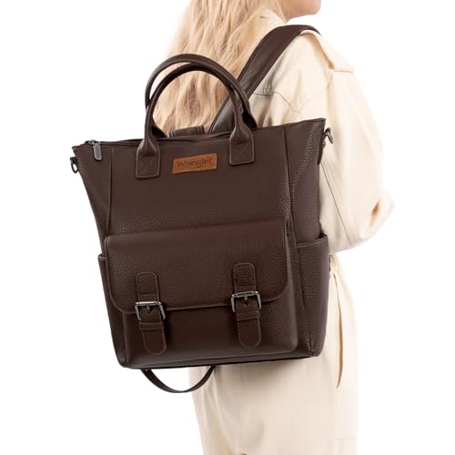 Image of Montana West Wrangler Backpack Purse for Women Medium Convertible Shoulder Bag with Crossbody Strap for Travel Work WG175-9110CF