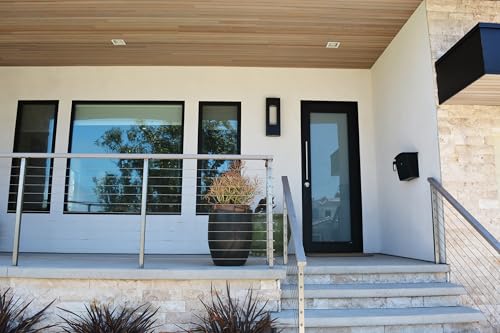 Image of Architectural Mailboxes Dal Rae Galvanized Steel, Locking, Wall Mount Mailbox, 2562B-10, Black, Medium Capacity | Galvanized steel build with a steel cam lock and key drop box and weather-resistant outdoor construction.