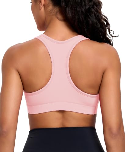 Image of Oalka Women's Racerback Sports Support Workout Running Bras