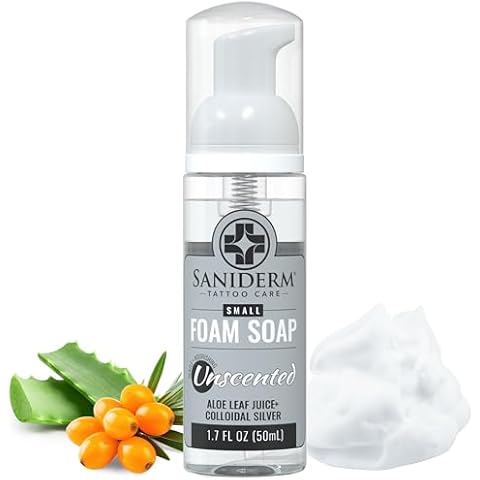 Saniderm Foaming Tattoo Soap 1.7oz Cover