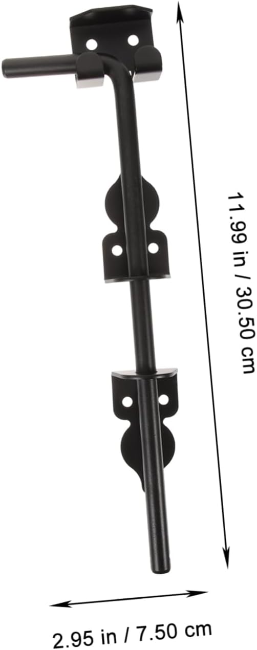 STOBOK Heavy Duty Floor Latch Solid Thickened Cane Bolt Ground Latch for Wood Fences Durable Gate Bolt Barrel Bolt Latch Gate Drop Rod for Securing Fence Gates