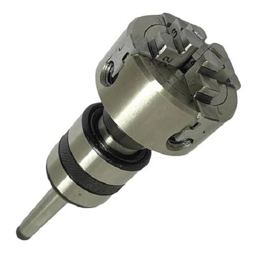 Portabrocas de torno independiente de 4 mordazas de 70 mm con eje central giratorio MT3, rosca M14 x 1 | Portabrocas de precisión de 4 mandíbulas para mini torno, torneado y mecanizado