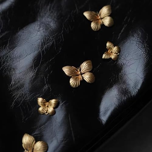 TTCAYU Vintage Shoulder Bag for Women Leather Crossbody Purse Black3