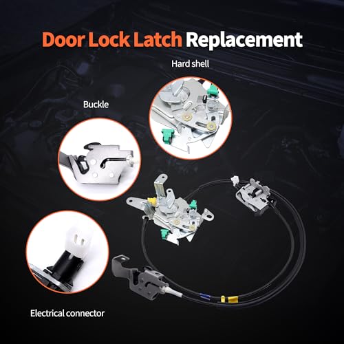 Image of HiSport AC3Z28264A01B Door Lock Latch Rear Left - Compatible with Ford F-250 Super Duty 2008-2016 F-350 Super Duty 2008-2016 - Replacement for AC3Z28264A01B