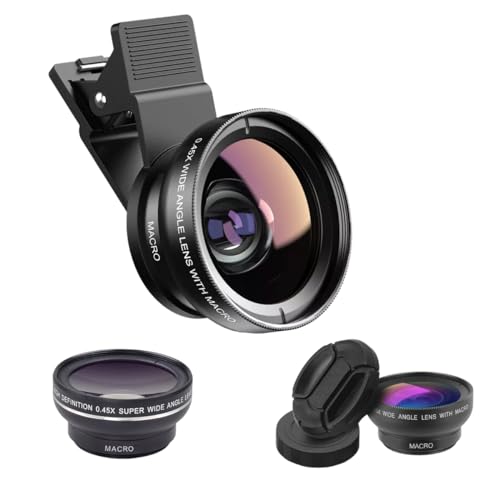 Generic Lente Câmera Celular Grande Angular 0,45x + Macro 12,5