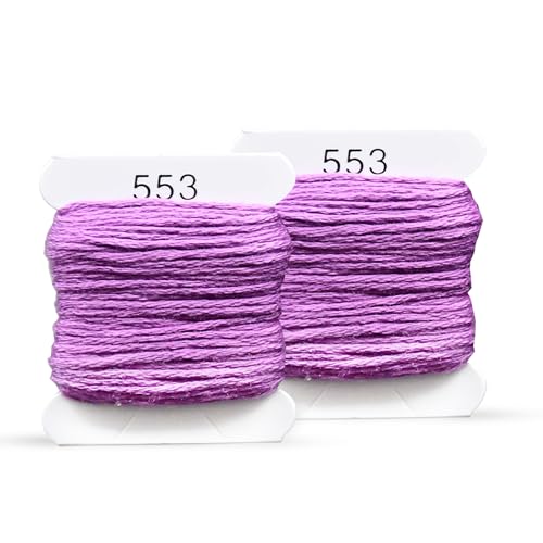 Image of Embroidery Floss Kit and Refills - Cotton Threads - DMC Color Coding for Cross Stitch, String Crafts, Friendship Bracelets