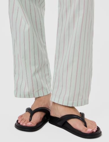 Image of Enamor Mid Rise Full Length Adjustable Drawstring Hangout Pant for Women - Relaxed Fit, Combed Cotton - E4A5