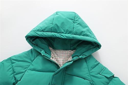 Little Girls Winter Warm Hooded Long Down Jacket Lightweight Windproof Puffer Outerwear Coat2
