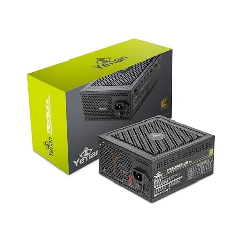 YEYIAN Pegasus 850W 80+ Gold Certified PSU, 140mm Ultra Quiet Fluid Dynamic Fan, ATX 12V Ver 3.0 Form Factor Fully Modular Low-PFC Circuit Power Supply Unit with OCP, OVP, UV, SCP, OTP, OLP Cover