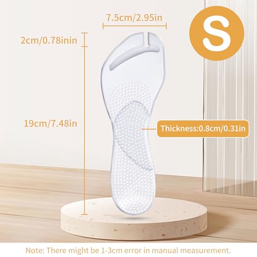 2 pares de plantillas de gel para sandalias tipo flip flop miniatura 2