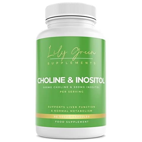 Lily Green | Choline 500mg & Inositol 500mg per Serving | 90 Vegan Capsules | Supports Normal Liver Function & Metabolism | Non-GMO | No Artificial Fillers or Excipients | Made in UK Cover