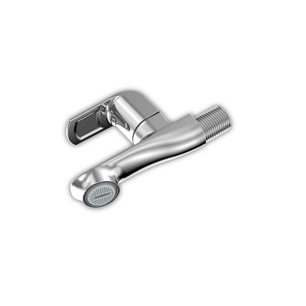 RN Chrome Plated Long Nose Bib Cock with Flange | Wall Mounted Brass Water Tap for Bathroom, Kitchen, Garden | Heavy Duty & Rust Resistant_ RNSOP24G02 | 10 Year Warranty-image-46