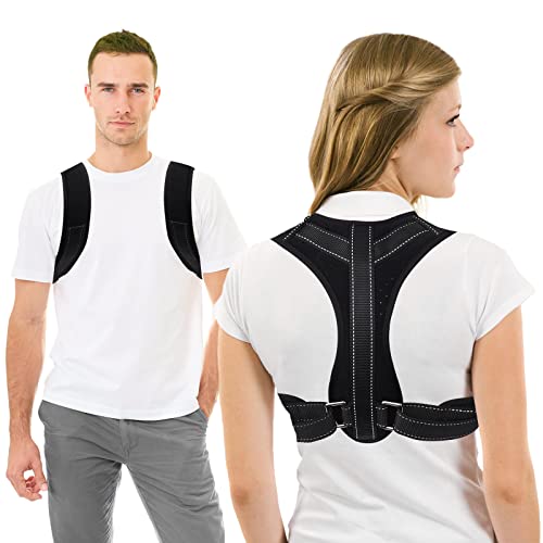 OneChois rücken geradehalter, haltungskorrektur für Damen und Herren, Verstellbar Rückenstrecker,Rückenstütze schultergurt für Nacken Zurück Schulter Cover