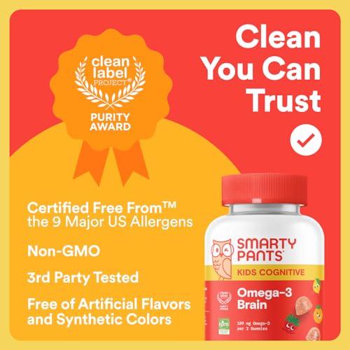 SmartyPants Kids Omega 3 Brain Gummies