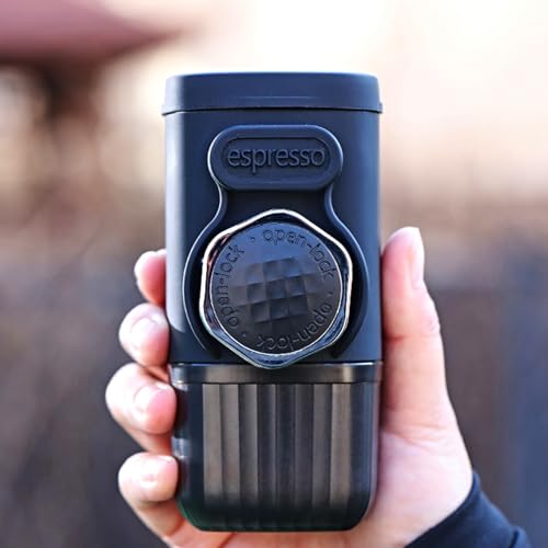 Opilroyn Kaffeemaschine Tragbar - Kompakte Kaffeemaschine Für Reisen | Wiederverwendbarer Handmahlwerk Für Küche Haushalt Camping Outdoor – Bild 4