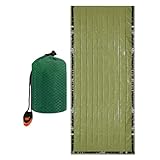 Saco de Dormir para Adultos - Equipo de Supervivencia Plegable y Resistente al Agua,Saco para Clima Frío - para Eventos Hotel Viajes Senderismo al Aire Libre y Supervivencia