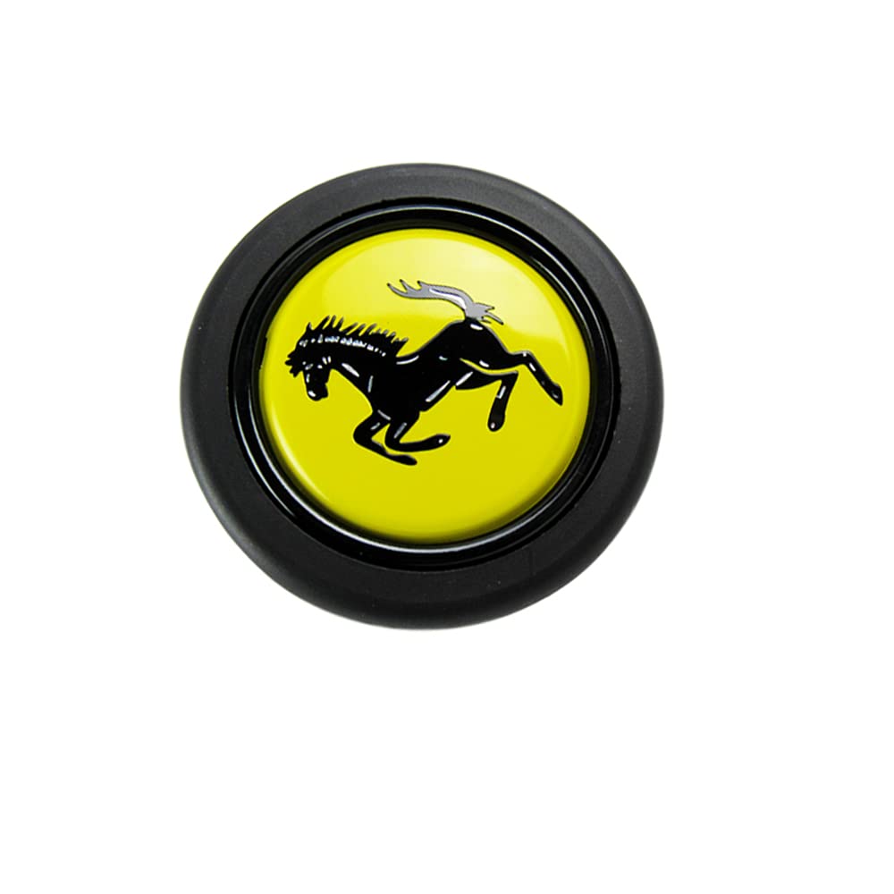 Q1-TECH, Round Horn Button for Aftermarket 6-bolt Steering Wheels with two Inch Opening for Horn Button (#7)