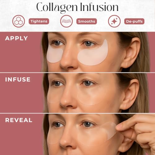 COCOBEAUTY InstaFirm Eye Patches – Under Eye Mask for Puffiness and Dark Circles – Topicals Eye Treatment for Women & Men – Eye Bags Solution – Hydrating Eye Masks for Health and Beauty (24 pairs)