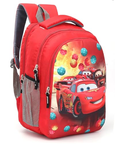Image of 30L School Bag Plush Backpack, Cartoon Print Backpack, Preschool Bags for Boys & Girls (3-7 Years) for Nursery to 2nd Class Kids - Lightweight, Padded Straps