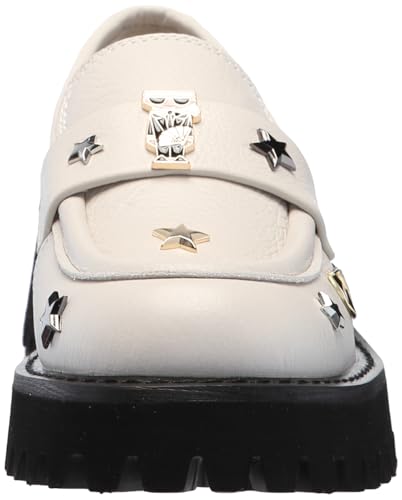 Image of Karl Lagerfeld Women's Gaston Lug Sole Loafer with Pin Embellishments