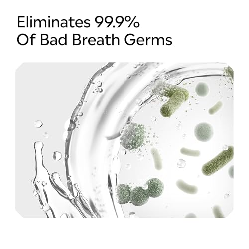 Image of Listerine Total Care Alcohol-Free Anticavity Fluoride Mouthwash, 6 Benefit Oral Rinse to Help Kill 99.9% of Germs that Cause Bad Breath & Strengthen Enamel, Dye-Free, Extra Mild Mint Flavor, 1L x 2