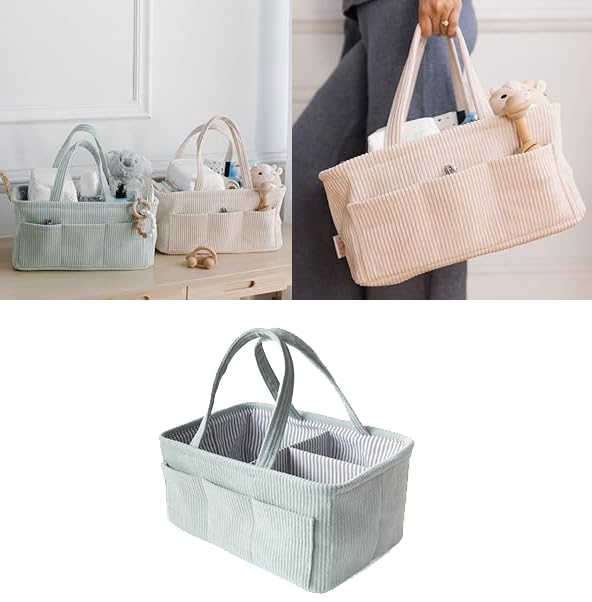 MCHERRY Diaper Caddy, Diaper Organizer or Storage, Portable Nursery Storage and Car Organizer, A Baby Gift Registry - Image 4