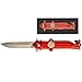 Treasure Gurus Folidng Pocket Knife w/Strap Red Fire Hydrant