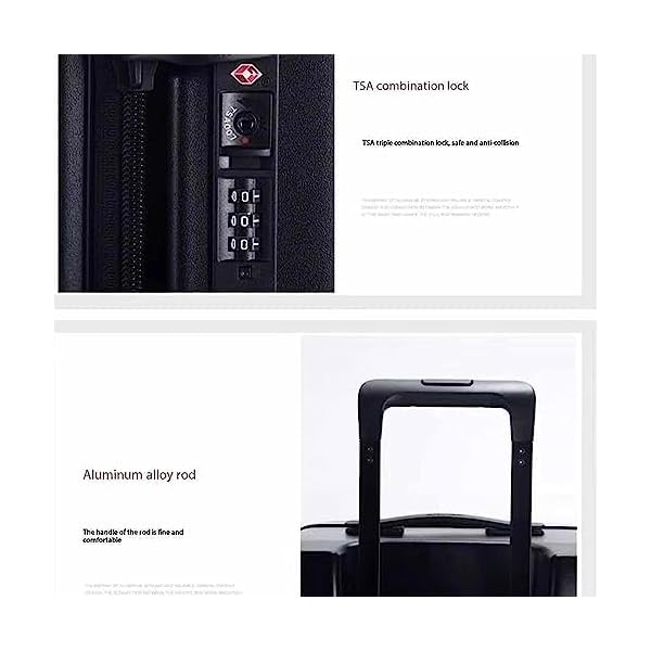 Portable Suitcase Aluminum Frame Suitcase With Wheels Tsa Combination Lock Trolley Suitcase Suitable For Travel And Vacation 39 33 65cm Blue