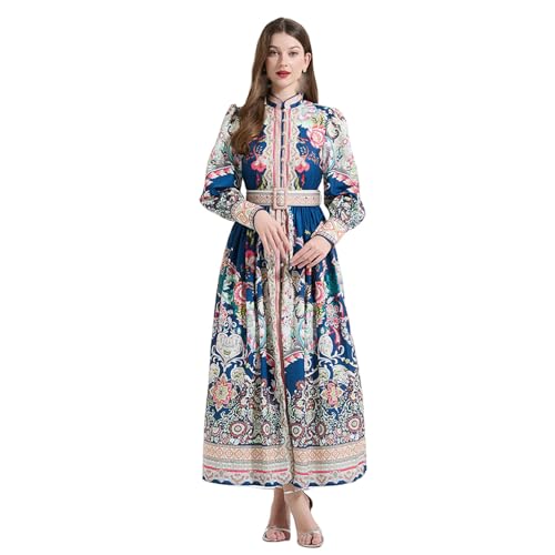 Robe longue manches lanternes idéale pour vos sorties en ville