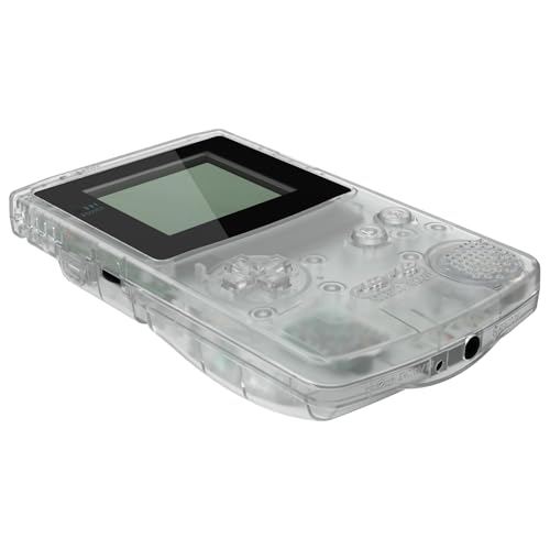 Image of IPS Ready Upgraded eXtremeRate Glow in Dark - Green Replacement Shell Full Housing Cover & Black Screen Lens for Gameboy Color - Fit for GBC OSD & Regular IPS & Standard LCD - No Console & IPS Screen