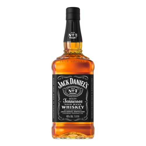 Jack Daniels Old No. 7 - Tennessee Whiskey - Karamell Vanille und Noten von Eichenholz - 1.0L/ 40% Vol.