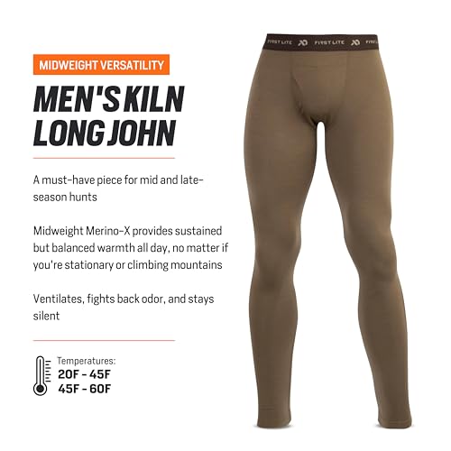 First Lite Men's Kiln Long John - Midweight Merino Wool Hunting Base Layer3