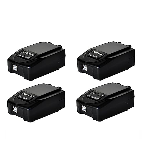 DMX Controller 4 unids/lote interfaz USB Duo DMX for Light Jockey 1024 canales USB DMX sistema de...