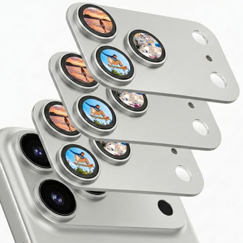 Bouvardia for iPhone 18 Pro Camera Lens Protector (Silver, 3-Pack) by Bouvardia - Used condition - US$28.49