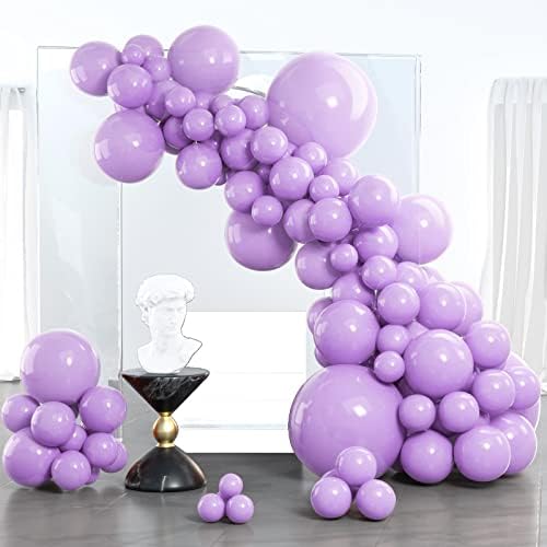 PartyWoo Pastel Blue Balloons, 102 pcs Blue Balloons Different Sizes Pack of 18 Inch 12 Inch 10 Inch 5 Inch for Balloon Garland as Birthday Decorations, Wedding Decorations, Baby Shower Decorations