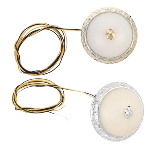 Uonlytech 2stücke Miniatur Deckenlampe Für Puppenhäuser Moderne Runde Led-lampen Im Maßstab Für DIY-projekte Langlebige Und Leicht Installierbare Lichtquellen Mit Gleichmäßiger