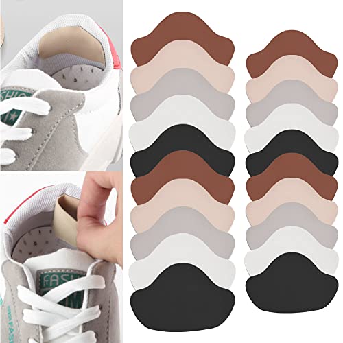DURNATEY 10 Paires Coussinet Talon Chaussure Coussinet Talon Auto-adhesif Réparation de Talon de Chaussure Patch Autocollants à Talons Chaussure pour l'usure de la Doublure - 5 Couleurs Cover
