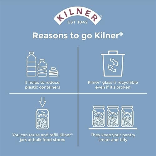 Kilner 25.348 Ubijaczka do masła, Przezroczysty, 1 Litra