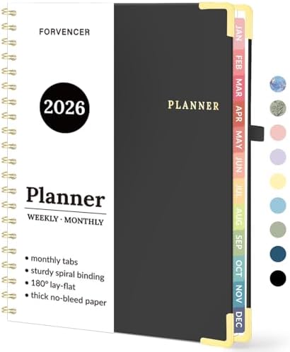 2026 Planner, Forvencer Calendar Planner Weekly and Monthly, Jan ...